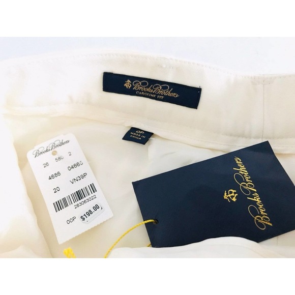 Brooks Brothers | Caroline Fit Wool Trouser Womens Petites 0P Beige Straight - Picture 10 of 12